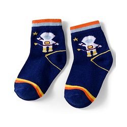 Cutewalk by Babyhug Knit Ankle Length Anti Bacterial Socks With Stripes Pack Of 5 - Multicolour