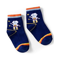 Cutewalk by Babyhug Knit Ankle Length Anti Bacterial Socks With Stripes Pack Of 5 - Multicolour