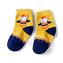 Cutewalk by Babyhug Knit Ankle Length Anti Bacterial Socks With Stripes Pack Of 5 - Multicolour