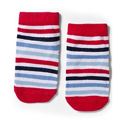 Cute Walk by Babyhug Knit Ankle Length Anti-Bacterial Striped & Dino Designed Socks Pack of 5 - Multicolor