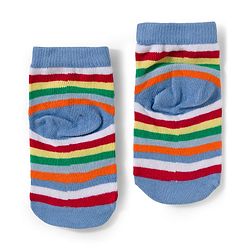 Cute Walk by Babyhug Knit Ankle Length Anti-Bacterial Striped & Dino Designed Socks Pack of 5 - Multicolor