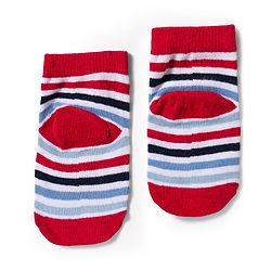 Cute Walk by Babyhug Knit Ankle Length Anti-Bacterial Striped & Dino Designed Socks Pack of 5 - Multicolor