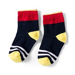 Cutewalk by Babyhug Ankle Length Anti Bacterial Socks With Stripes Pack Of 5 - Multicolour