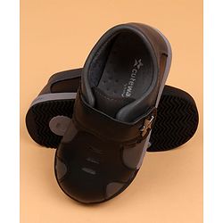Cute Walk by Babyhug Velcro Closure Solid Oxford Shoes - Tan