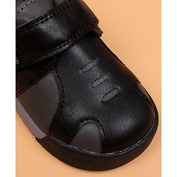 Cute Walk by Babyhug Velcro Closure Solid Oxford Shoes - Tan