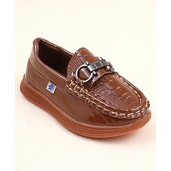 Cute Walk by Babyhug Slip On Loafer with Applique - Tan