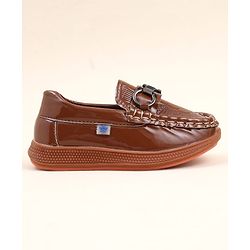 Cute Walk by Babyhug Slip On Loafer with Applique - Tan