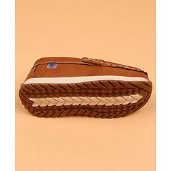 Cute Walk by Babyhug Slip On Solid Loafers - Tan