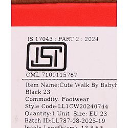 Cute Walk by Babyhug Slip On Solid Loafers - Tan