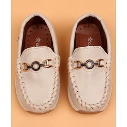 Cute Walk by Babyhug Slip On Solid Loafers - Beige