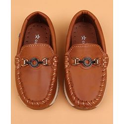 Cute Walk by Babyhug Slip On Solid Loafers - Beige