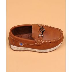 Cute Walk by Babyhug Slip On Solid Loafers - Beige