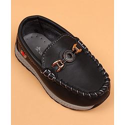 Cute Walk by Babyhug Slip On Solid Loafers - Beige