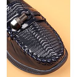 Cute Walk by Babyhug Slip On Solid Oxford Shoes - Brown