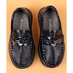 Cute Walk by Babyhug Slip On Solid Oxford Shoes - Brown