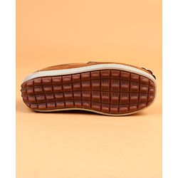 Cute Walk by Babyhug Slip On Solid Loafers - Brown