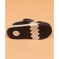 Cute Walk by Babyhug Velcro Closure Solid Oxfords - Beige