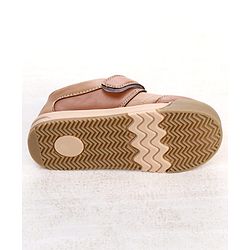 Cute Walk by Babyhug Velcro Closure Solid Oxfords - Beige