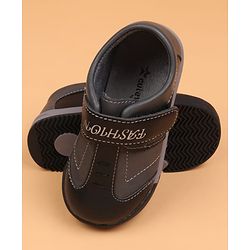 Cute Walk by Babyhug Velcro Closure Solid Oxfords - Beige