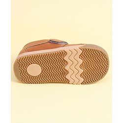 Cute Walk by Babyhug Formal Shoes With Velcro Closure - Brown