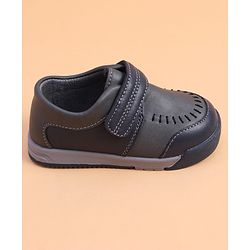 Cute Walk by Babyhug Formal Shoes With Velcro Closure - Brown