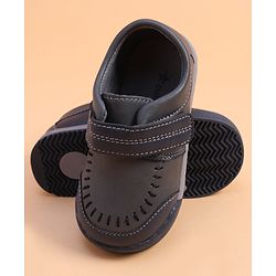 Cute Walk by Babyhug Formal Shoes With Velcro Closure - Brown