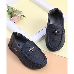 Cute Walk by Babyhug Loafer With Star Applique - Brown