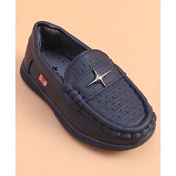 Cute Walk by Babyhug Loafer With Star Applique - Brown
