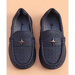 Cute Walk by Babyhug Loafer With Star Applique - Brown