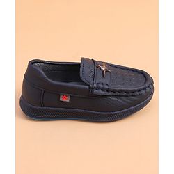 Cute Walk by Babyhug Loafer With Star Applique - Brown