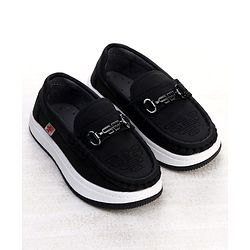 Cute Walk by Babyhug Formal Shoes With Textured Design - Navy Blue