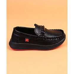 Cute Walk by Babyhug Slip On Solid Loafers - Brown