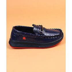 Cute Walk by Babyhug Slip On Solid Loafers - Brown