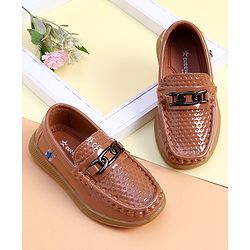 Cute Walk by Babyhug Slip on Party Wear Loafer - Brown