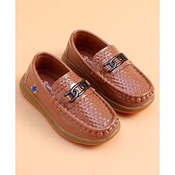 Cute Walk by Babyhug Slip on Party Wear Loafer - Brown