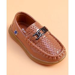 Cute Walk by Babyhug Slip on Party Wear Loafer - Brown