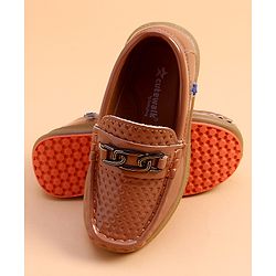 Cute Walk by Babyhug Slip on Party Wear Loafer - Brown
