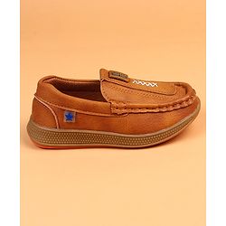 Cute Walk by Babyhug Slip On Solid Loafers - Brown