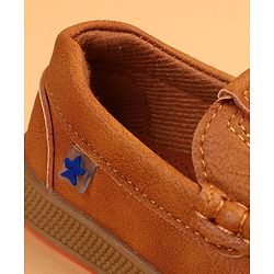 Cute Walk by Babyhug Slip On Solid Loafers - Brown