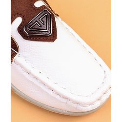 Cute Walk by Babyhug Slip On Solid Loafers - Brown