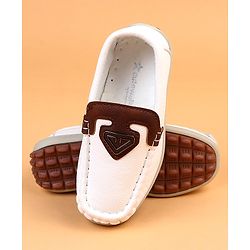 Cute Walk by Babyhug Slip On Solid Loafers - Brown