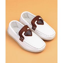 Cute Walk by Babyhug Slip On Solid Loafers - Brown