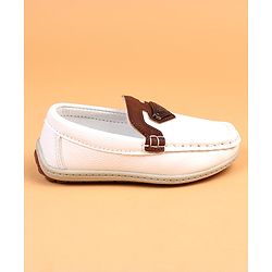 Cute Walk by Babyhug Slip On Solid Loafers - Brown