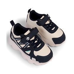 Cute Walk by Babyhug Sneaker Shoes With Velcro Closure - Navy Blue