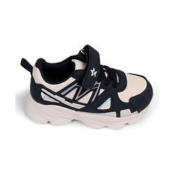Cute Walk by Babyhug Sneaker Shoes With Velcro Closure - Navy Blue