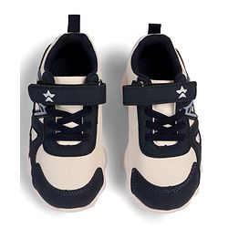 Cute Walk by Babyhug Sneaker Shoes With Velcro Closure - Navy Blue