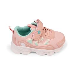 Cute Walk by Babyhug Velcro Closure Sneakers With Lace Detailing & Logo - Pink