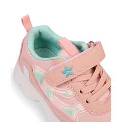 Cute Walk by Babyhug Velcro Closure Sneakers With Lace Detailing & Logo - Pink