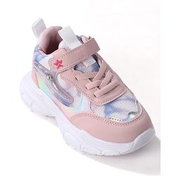 Cute Walk by Babyhug Sneaker Shoes With Velcro Closure - Pink