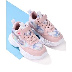Cute Walk by Babyhug Sneaker Shoes With Velcro Closure - Pink
